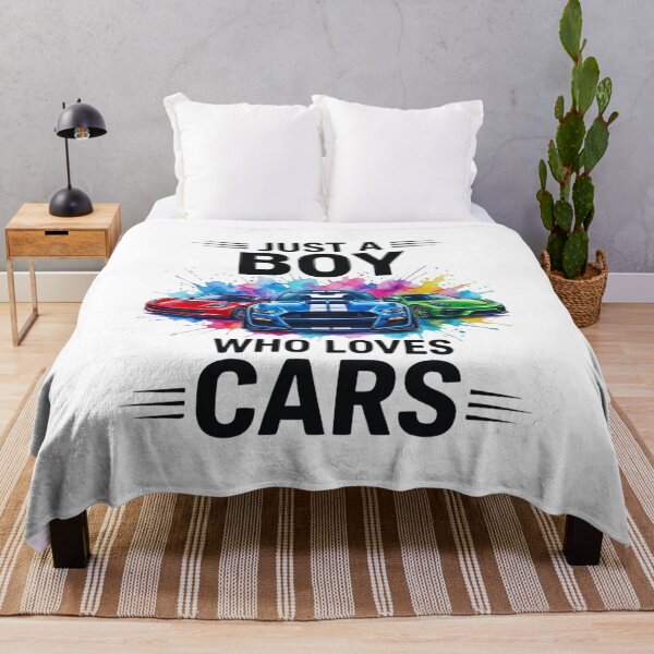 Item preview, Just A Boy Who Loves Cars, Car Lover Gift, Automotive Racing Graphic Tee for Men Boys Gearhead Streetwear designed and sold by saloui.