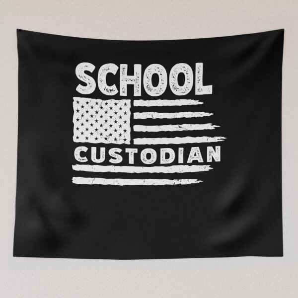 Item preview, School Custodian American Flag Patriotic Job designed and sold by Gogetgiggles.
