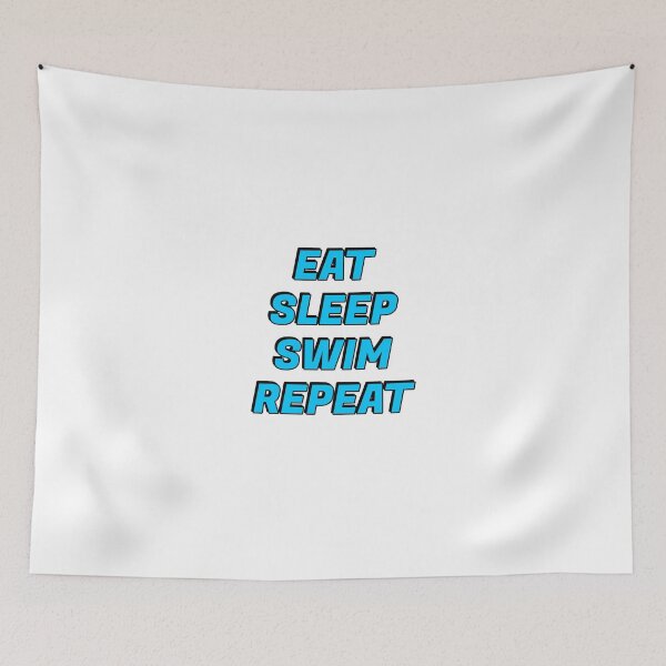 Artikelvorschau, Lustiger Schwimmer - Eat Sleep Swim Repeat entworfen und verkauft von Inspirationmotivation.