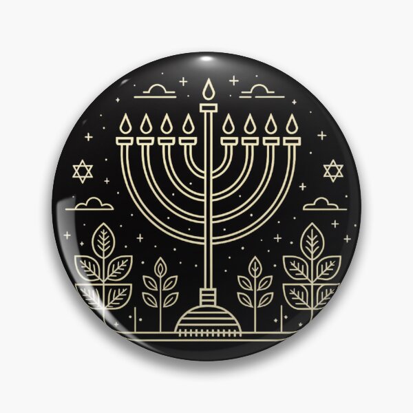 Item preview, Golden Hanukkah Menorah Minimal Line Art designed and sold by A1MarketDesigne.