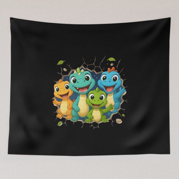 Item preview, Cute Dinosaur Friends, Kids Dino Lover Gift, Funny Cartoon Dinosaur Graphic Tee for Boys Girls Toddler Youth designed and sold by saloui.