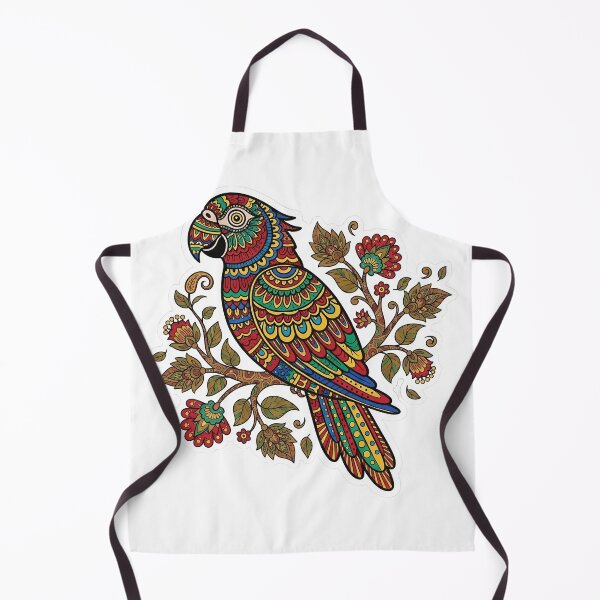 Item preview, Vibrant Rogan Art Parrot Floral Sticker designed and sold by wpsstudio.