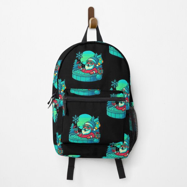 Item preview, Santa on Vacation – Retro Neon Christmas Chill designed and sold by Neon_Soraya.