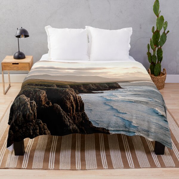 Item preview, Rugged Ocean Cliffs at Golden Hour designed and sold by Exodoi.