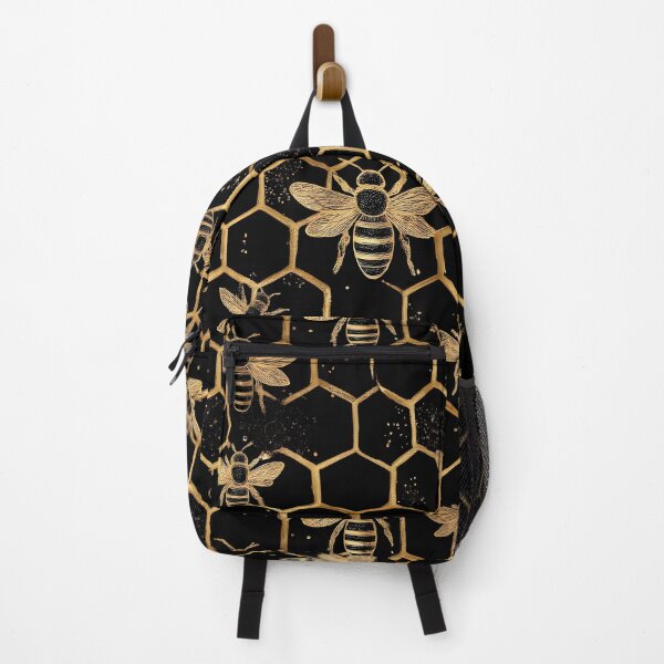 Item preview, Elegant Gold Bees | Honeycomb Pattern | Black and Gold Bee | Luxury Nature Design designed and sold by ClaraToneStudio.