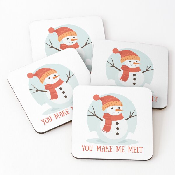 Item preview, You Make Me Melt Cute Snowman Quote designed and sold by Inkworksbyshery.