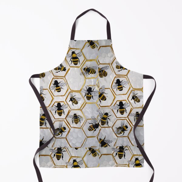 Item preview, Honeycomb Bees | Modern Bee Aesthetic | Black and Gold Lifestyle Pattern | Nature Mood designed and sold by ClaraToneStudio.