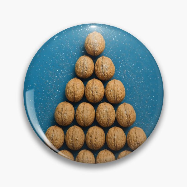 Item preview, Walnut Christmas Tree – Sparkling Holiday Illustration designed and sold by EmeraldeaDesign.
