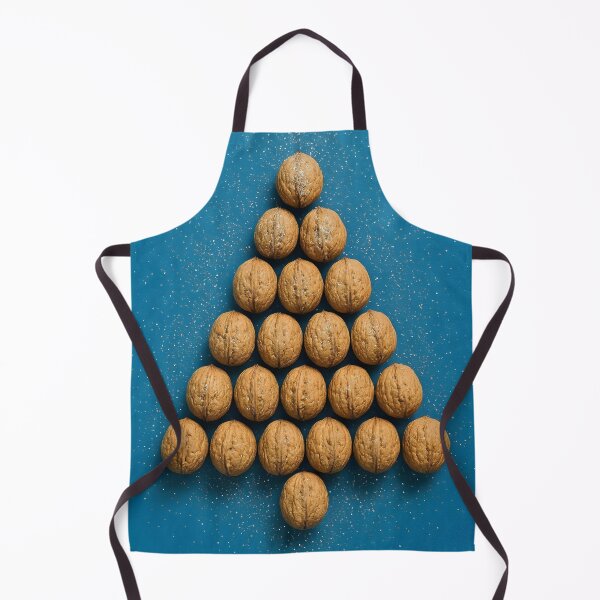 Item preview, Walnut Christmas Tree – Sparkling Holiday Illustration designed and sold by EmeraldeaDesign.