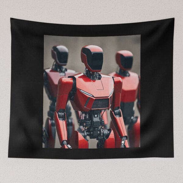 Item preview, humanoid robot art designed and sold by TEEJAMBOREE.