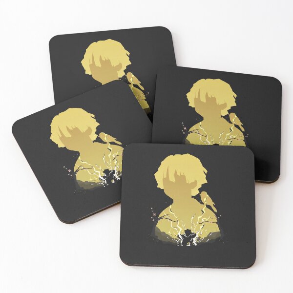 Item preview, Zenitsu Agatsuma Anime – Thunder Breathing Silhouette Art designed and sold by PosterFuel.