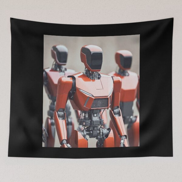 Item preview, humanoid robot art designed and sold by TEEJAMBOREE.