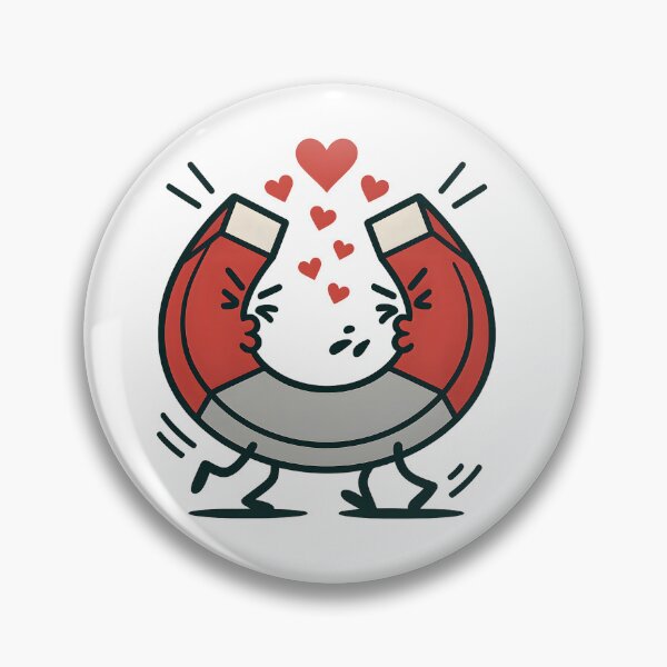 Item preview, Opposites Repel: Funny Magnet Valentine designed and sold by HoneyVibe.