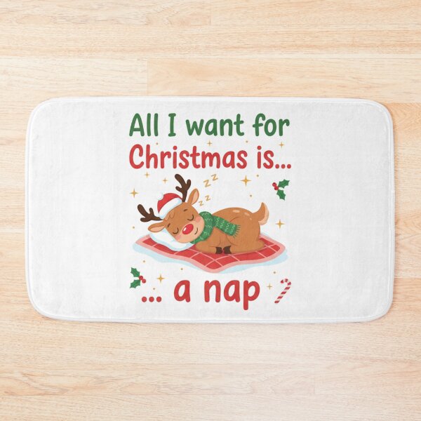 Item preview, All I want for Christmas is a nap - Siesta en Navidad designed and sold by IshtArt.