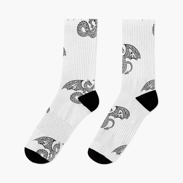 Item preview, Copy of Tribal Polynesian Dragon Art - Bold Maori Pattern Black Ink Tattoo Style Design designed and sold by VibeCraftique.