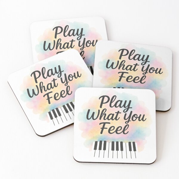 Artikelvorschau, Klavierkunstwerk „Spiel, was du fühlst“ – Inspirierendes Musikzitat | Musikgeschenk mit christlichem Bezug entworfen und verkauft von SoulThread Studio.