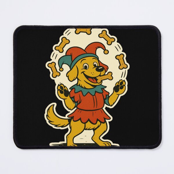 Item preview, Castlecore Pets: Labrador – Bone Juggling Court Jester – Gift for Labrador Lovers • Retro Comics • Vintage Halftone designed and sold by JacobKAurumhead.