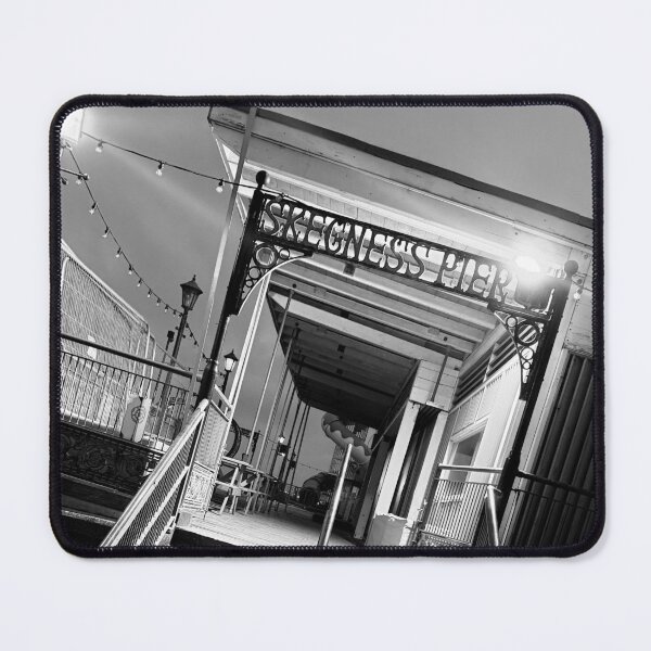 Item preview, Skegness Promenade Steps – Black and White Seaside Photography designed and sold by KentonDesignsUK.