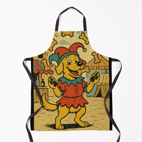 Item preview, Castlecore Pets: Labrador – Medieval Jester at the Fair – Gift for Labrador Lovers • Retro Comics • Vintage Halftone designed and sold by JacobKAurumhead.