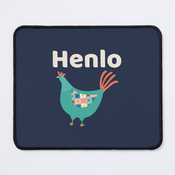 Item preview, Henlo – Cute Hen Pun designed and sold by TalkTee Me.