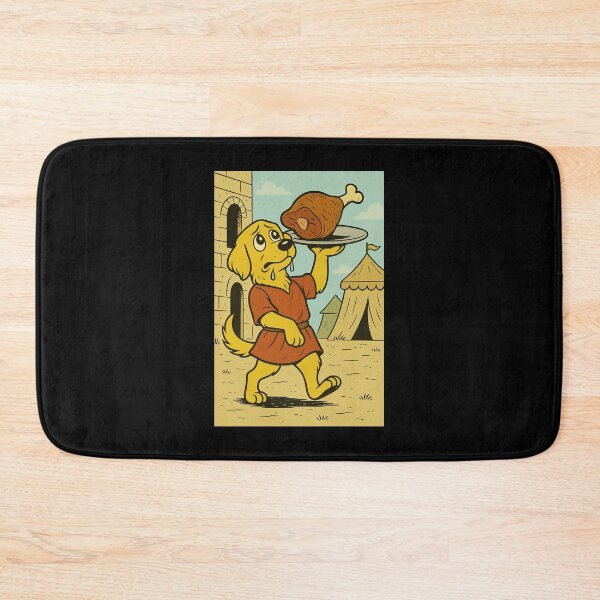 Item preview, Castlecore Pets: Labrador – Feast Bearing Castle Servant – Gift for Labrador Lovers • Retro Comics • Vintage Halftone designed and sold by JacobKAurumhead.