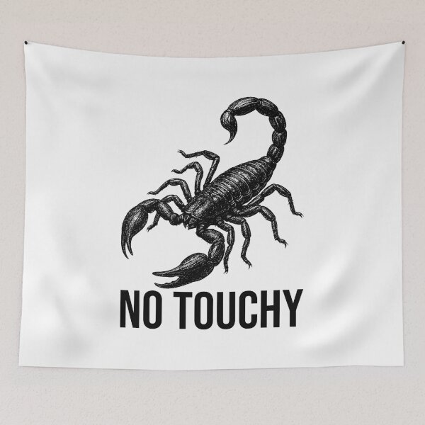 Item preview, No Touchy – Funny Scorpion with Attitude Design designed and sold by xndrlab.