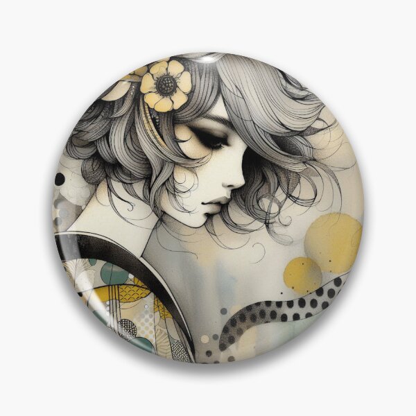 Item preview, Vintage Charm Girl designed and sold by Beyondnote-Art.