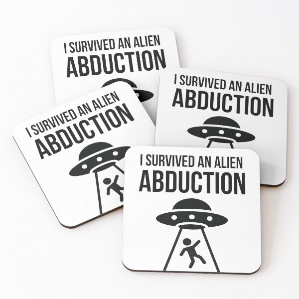 Item preview, I Survived an Alien Abduction Funny UFO Sci-Fi Ico designed and sold by Greemo03.