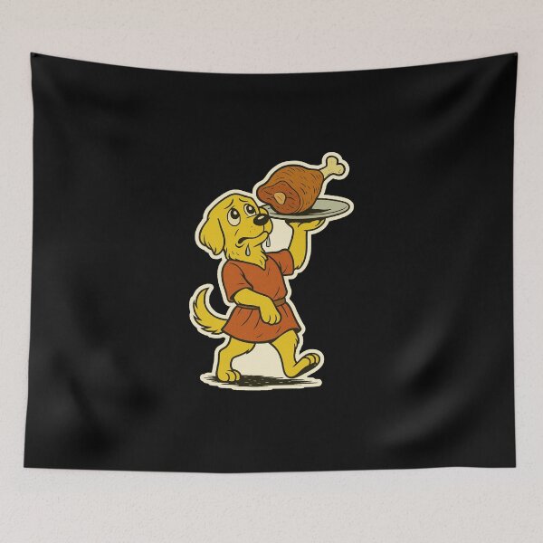 Item preview, Castlecore Pets: Labrador – Drooling Feast Servant – Gift for Labrador Lovers • Retro Comics • Vintage Halftone designed and sold by JacobKAurumhead.