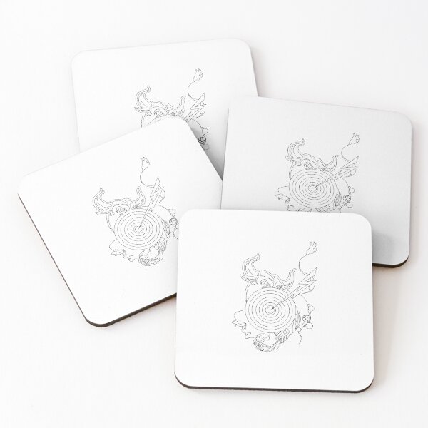 Item preview, Bull Power Target Symbol Line Art designed and sold by Color for Balance .