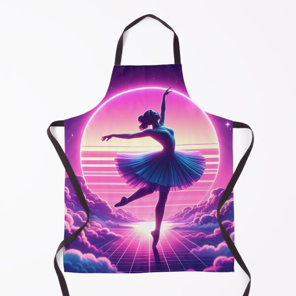 Item preview, Synthwave ballet dancer on clouds designed and sold by Boxing Kangaroo Retail Company.