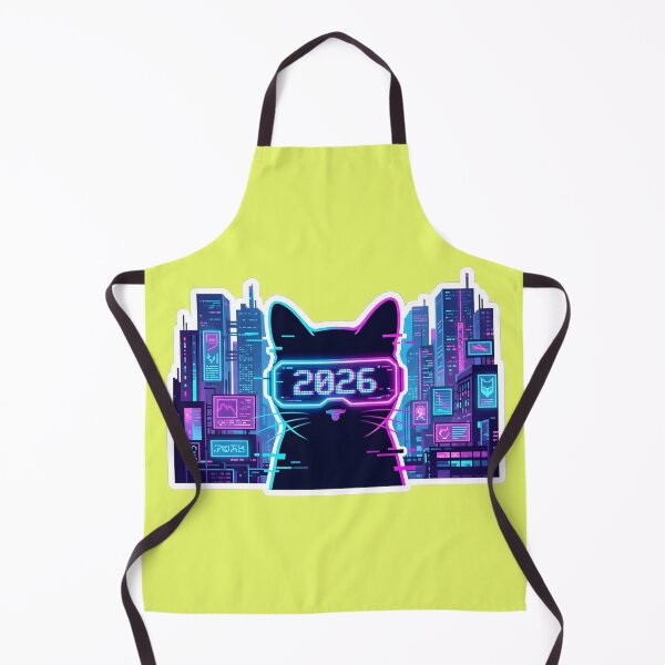 Item preview, Happy New Year 2026 Cyberpunk Cat designed and sold by Abdeelol.