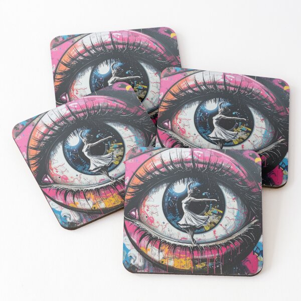 Item preview, Graffiti eye watching an urban dancer designed and sold by Boxing Kangaroo Retail Company.