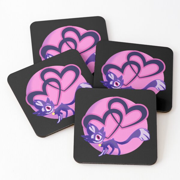 Aperçu de l'œuvre KeeKee - Coeurs de Chat - Yami Kawaii - Noir créée et vendue par EvergreenRevolt.