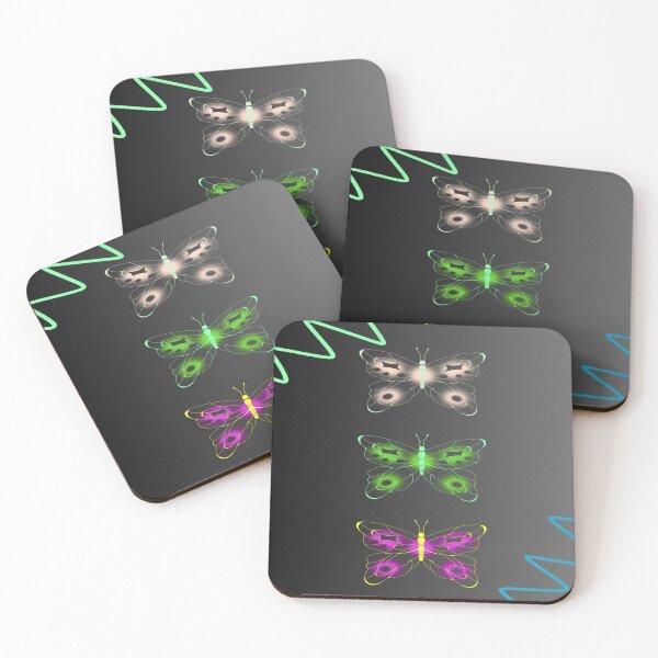 Item preview, Magical Glowing Luminescence Butterflies designed and sold by shaang.
