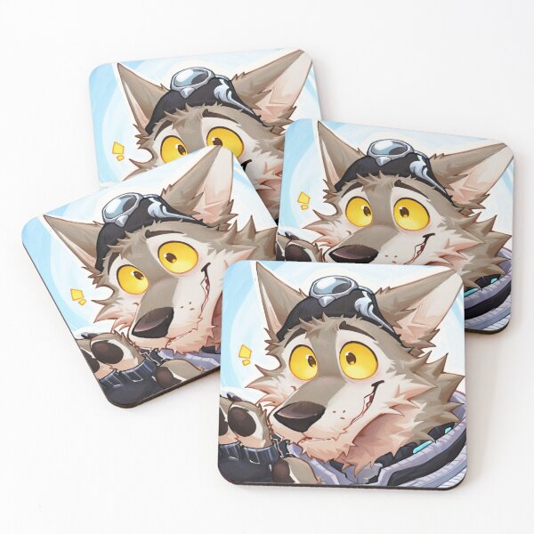 Item preview, Friendly Shy Wendell Wolf Waving Hello designed and sold by Finmm.