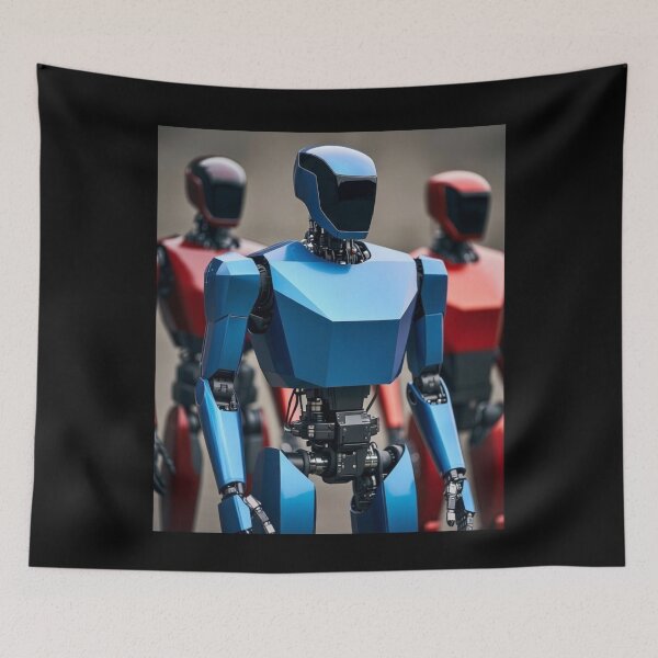 Item preview, humanoid robot art designed and sold by TEEJAMBOREE.