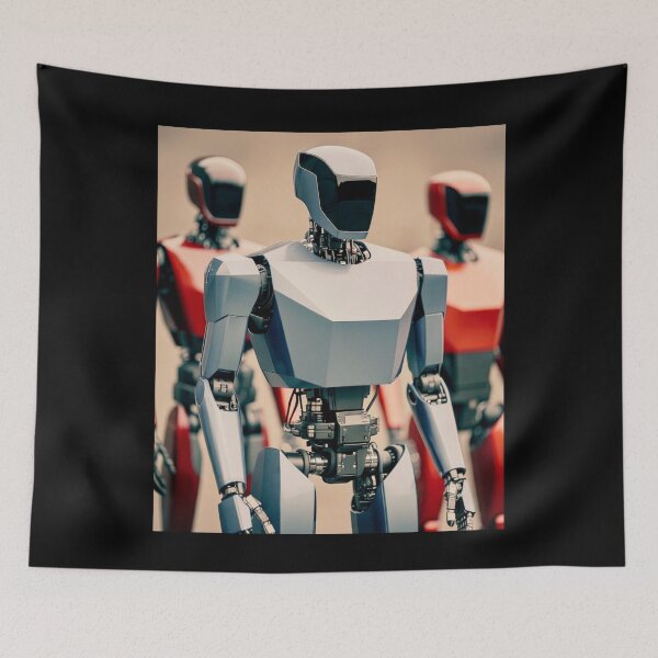 Item preview, humanoid robot art designed and sold by TEEJAMBOREE.
