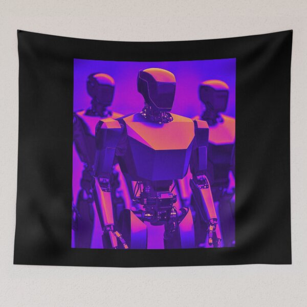 Item preview, humanoid robot art designed and sold by TEEJAMBOREE.