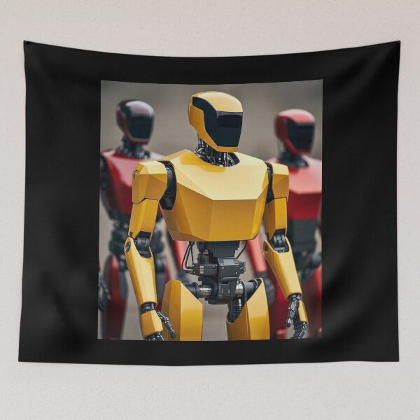 Item preview, humanoid robot art designed and sold by TEEJAMBOREE.