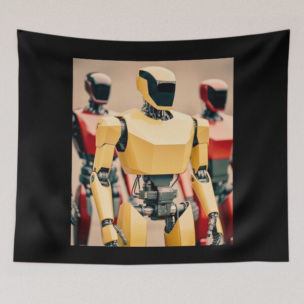 Item preview, humanoid robot art designed and sold by TEEJAMBOREE.