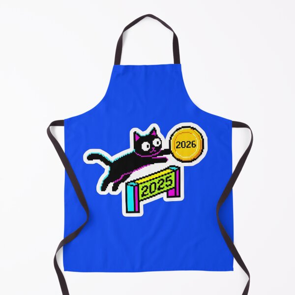 Item preview, Happy New Year 2026 Pixel Art Cat designed and sold by Abdeelol.