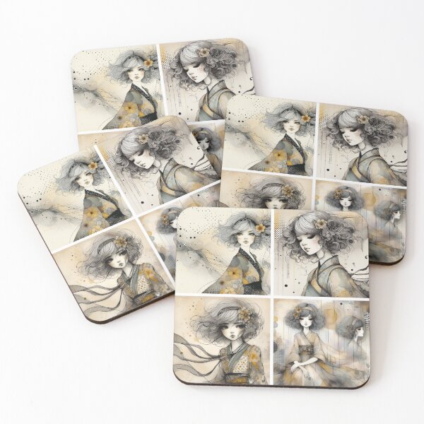 Item preview, Vintage Charm Girl designed and sold by Beyondnote-Art.