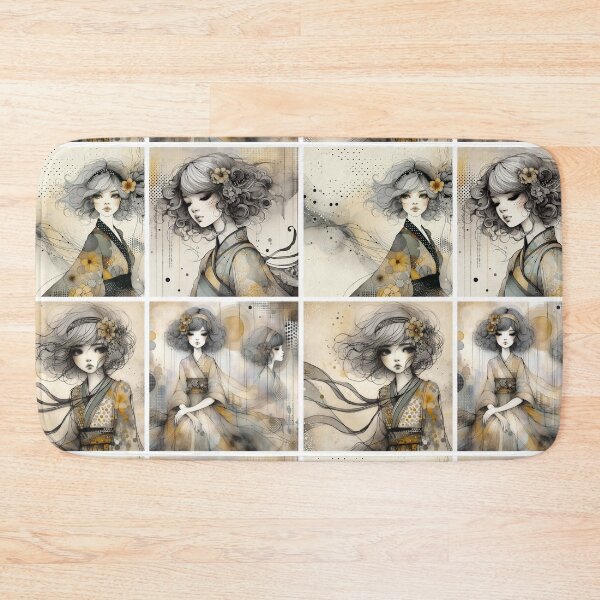 Item preview, Vintage Charm Girl designed and sold by Beyondnote-Art.