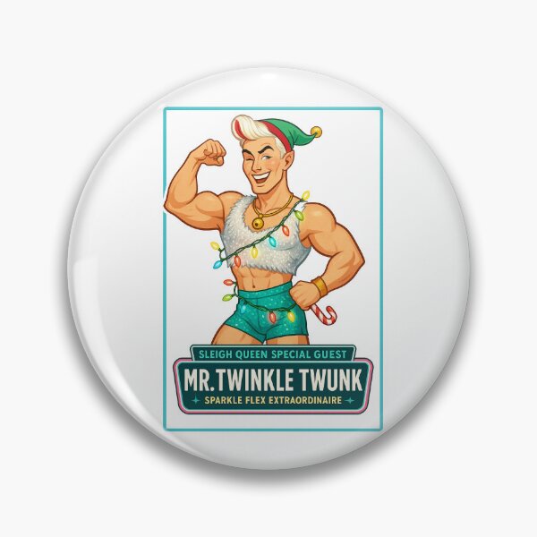 Item preview, ✨Sleigh Queen – ✨Mr Twinkle Twunk✨ — A Retro Drag Elf Extravaganza designed and sold by WheelieGdArt.