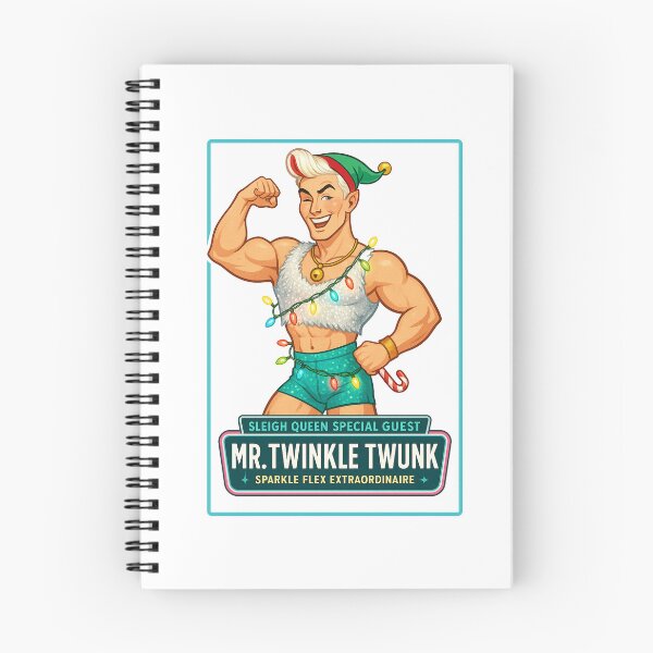 Item preview, ✨Sleigh Queen – ✨Mr Twinkle Twunk✨ — A Retro Drag Elf Extravaganza designed and sold by WheelieGdArt.