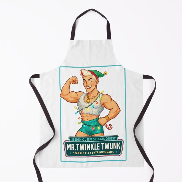 Item preview, ✨Sleigh Queen – ✨Mr Twinkle Twunk✨ — A Retro Drag Elf Extravaganza designed and sold by WheelieGdArt.