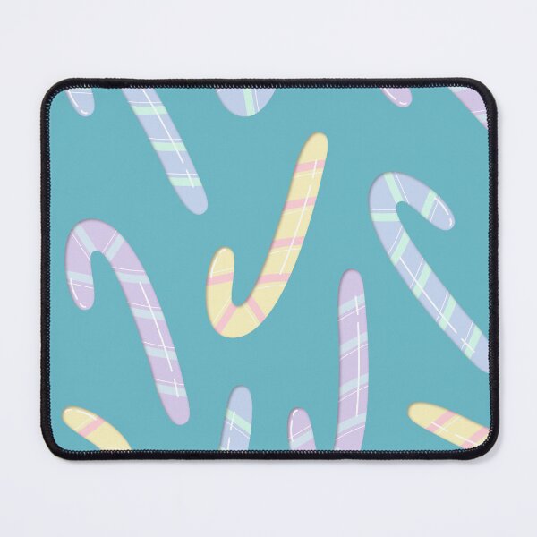 Item preview, Seamless pattern with cute pastel candy canes. Paper cut style Christmas background with sweet lollipops. designed and sold by NadiiArt.