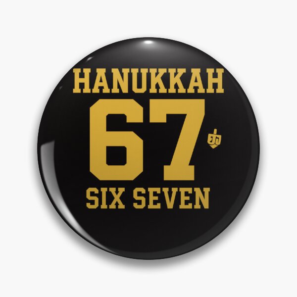 Item preview, Hanukkah 67 Six Seven – Minimalist Jewish Holiday Graphic designed and sold by FrameFlow.