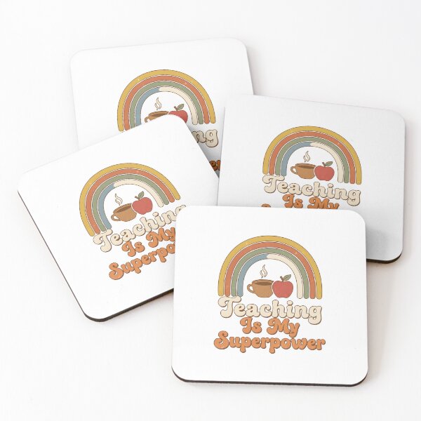 Item preview,  Retro Teacher Quote 70s Vintage Rainbow Art designed and sold by Dazzle-Sizzle.
